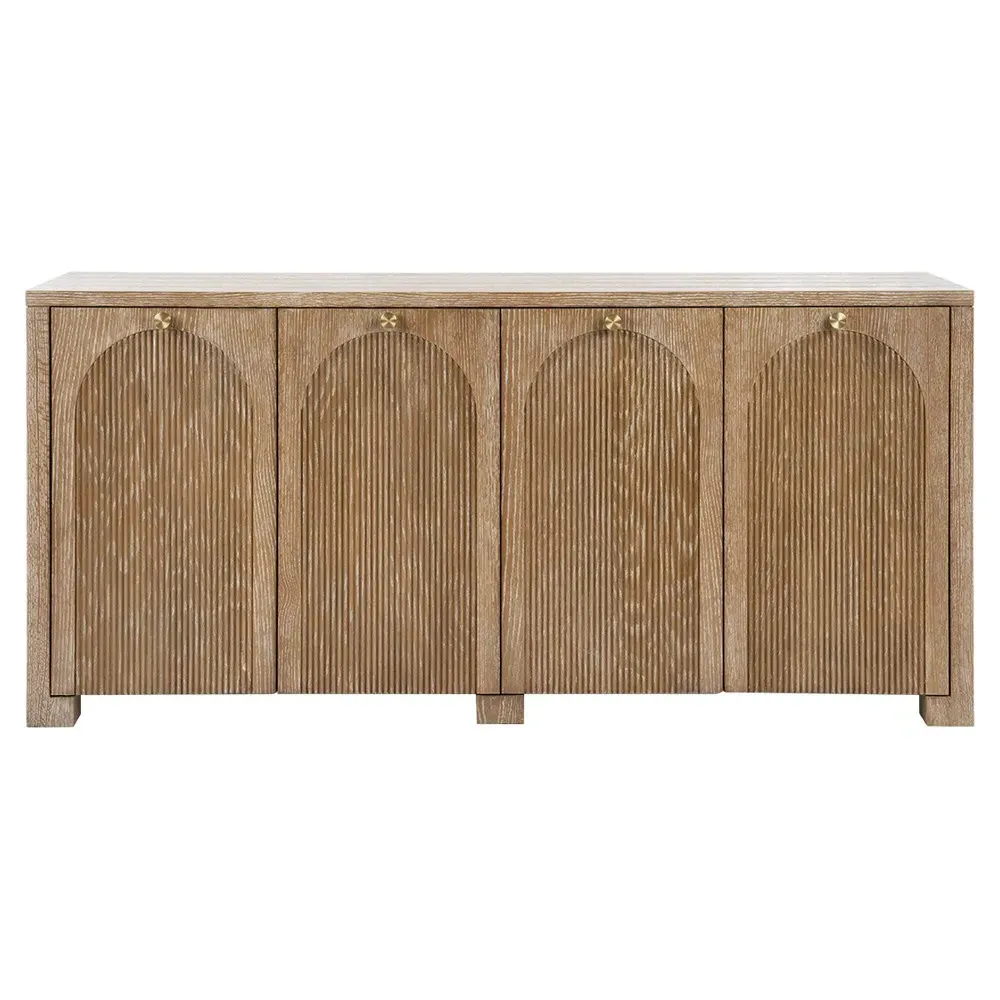 Arcadia Media Console - Brown, Oak