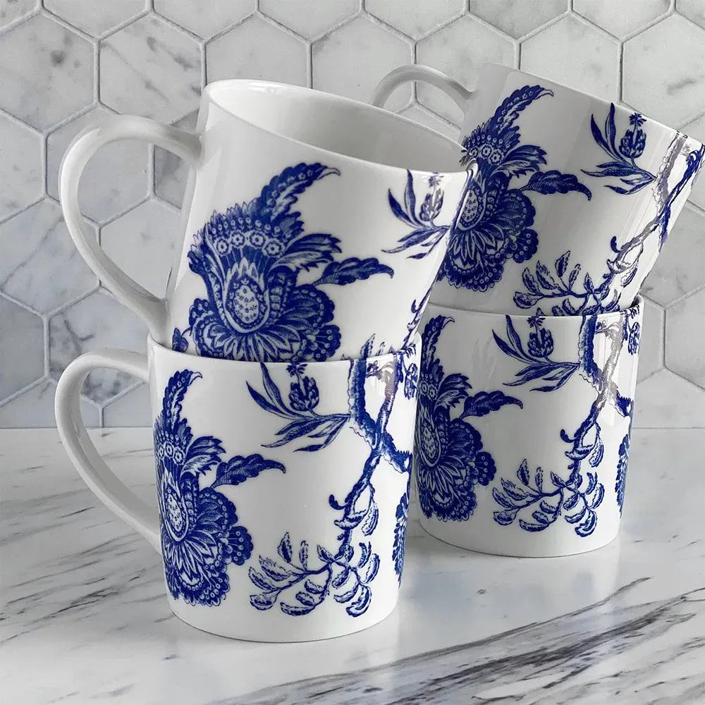 Arcadia Porcelain Mug - Blue