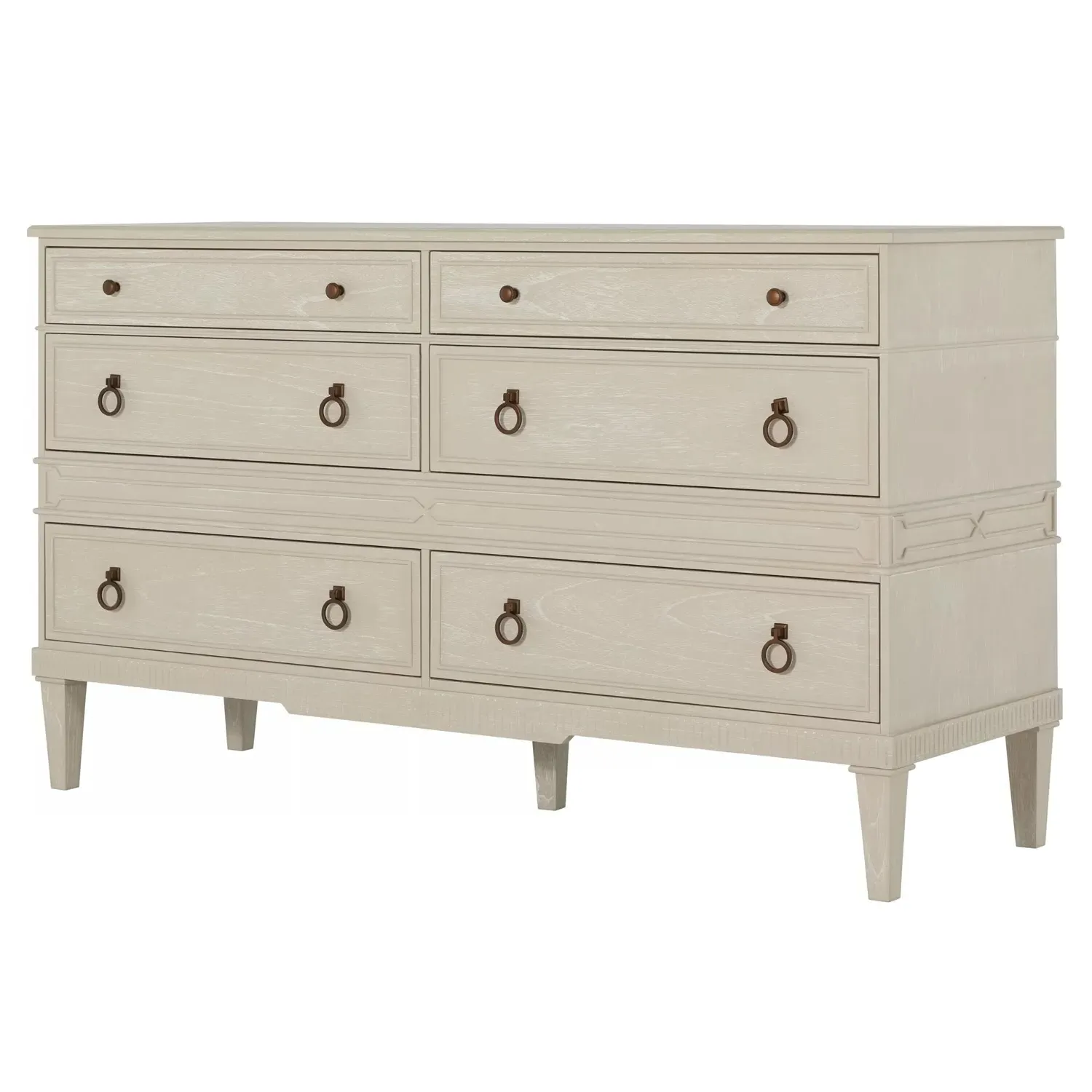 Archie Double Dresser - Beige, Mindi Wood