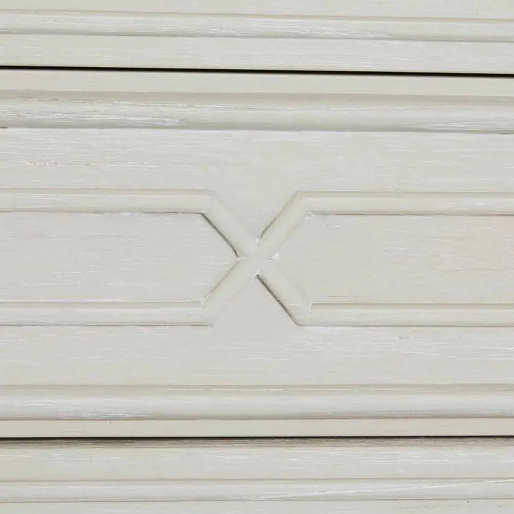 Archie Tall Chest - White, Marble