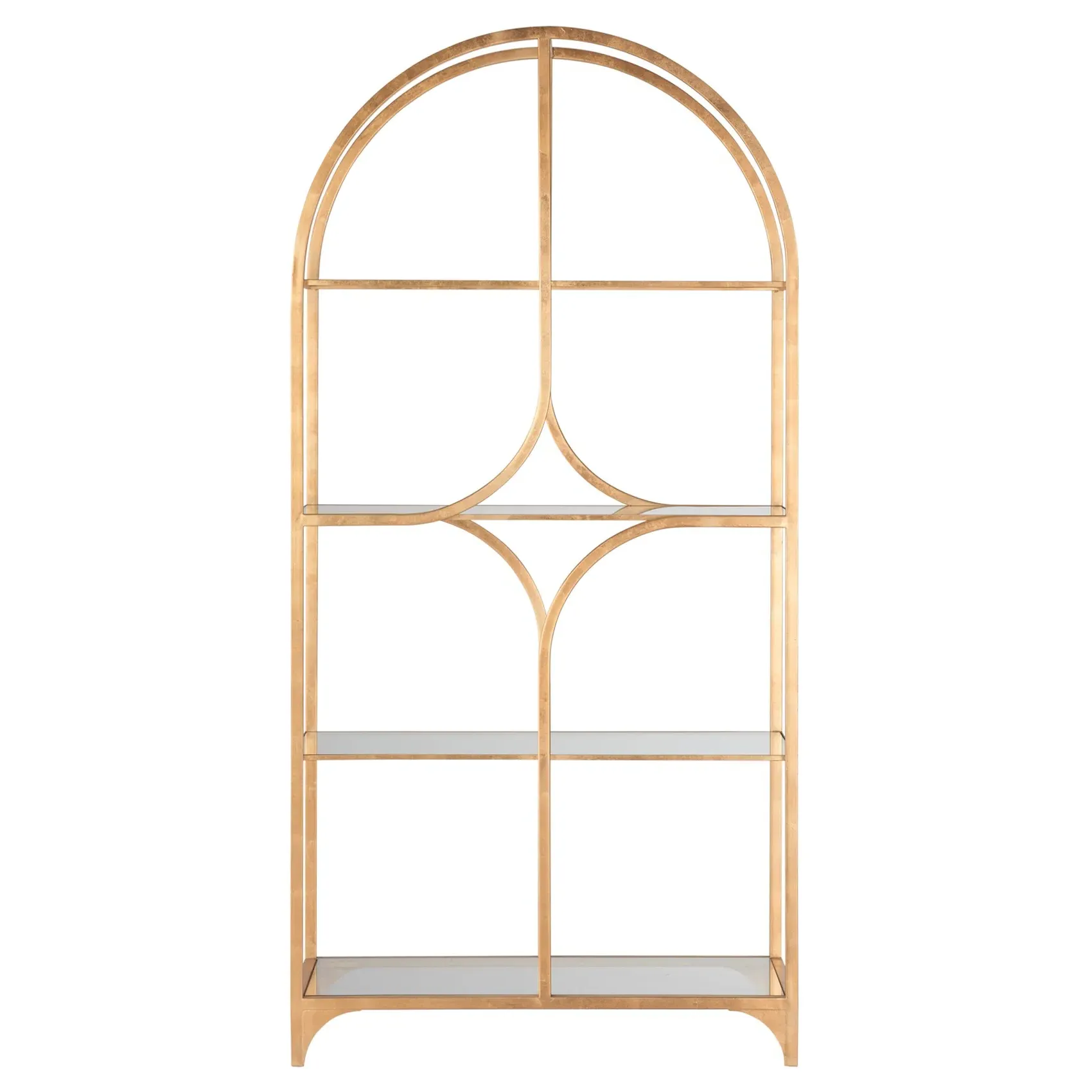 Arcilla Arched Etagere - Gold, Metal