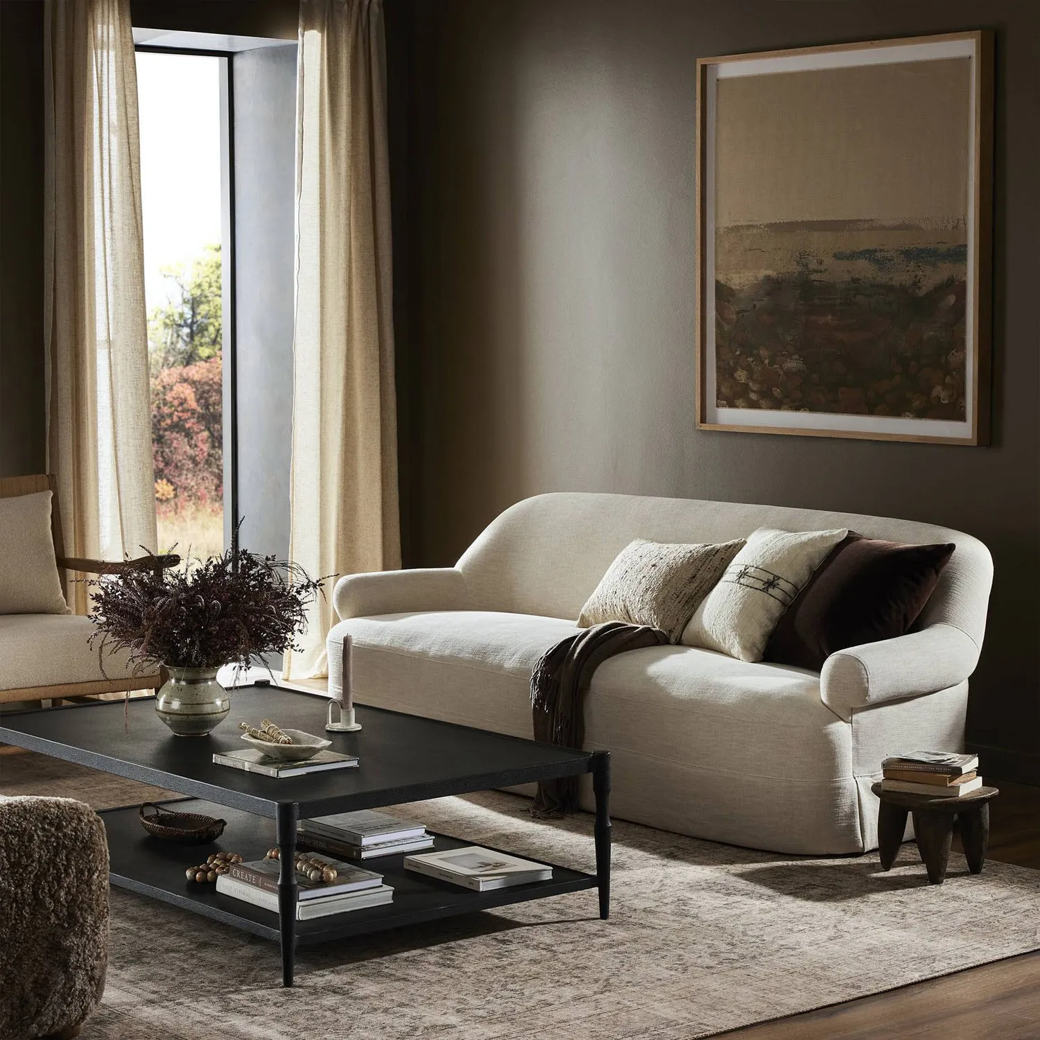 Arden Bergamo 3-Seater Sofa - Parchment, Cotton Linen