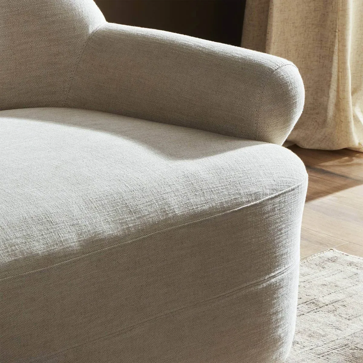 Arden Bergamo 3-Seater Sofa - Parchment, Cotton Linen
