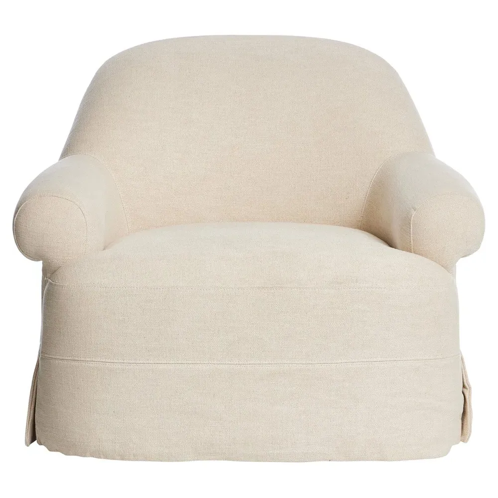 Arden Bergamo Swivel Chair - Parchment, Cotton Linen image
