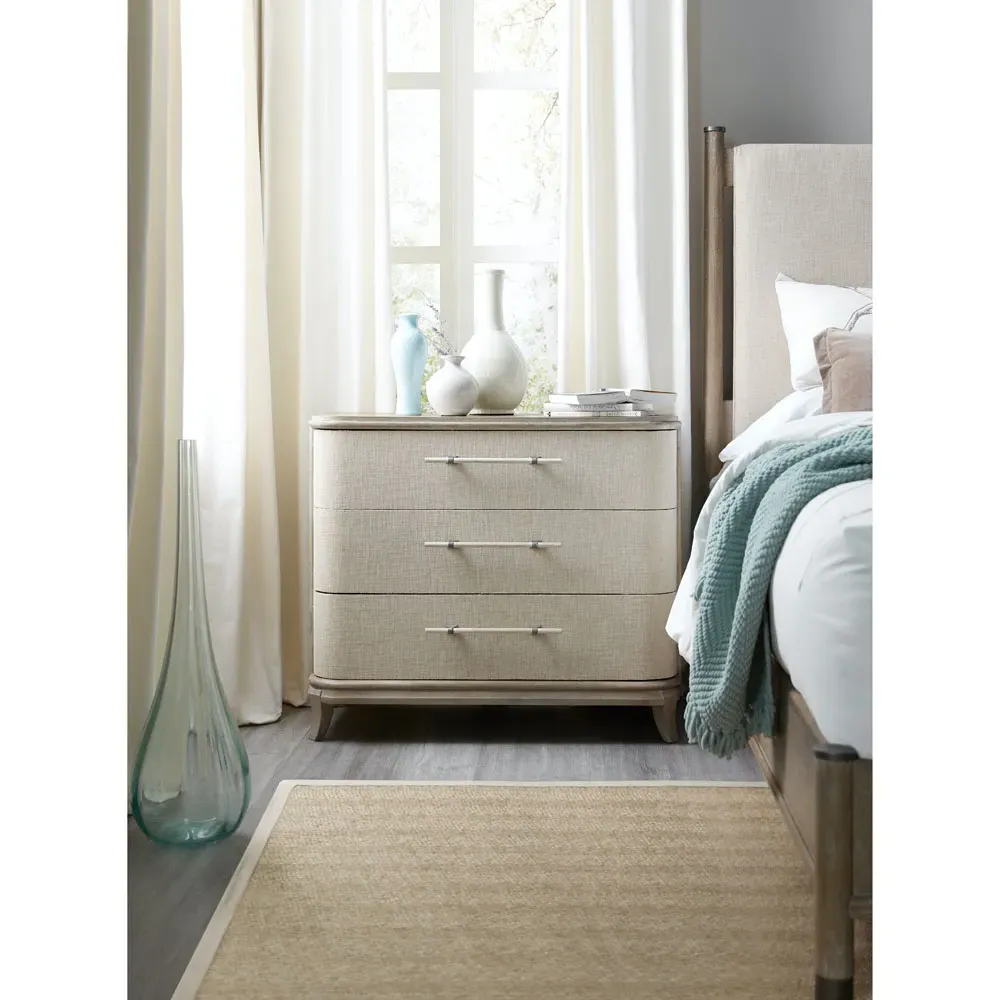 Areena 3 Drawer Bachelor Chest Dresser - Taupe, Oak