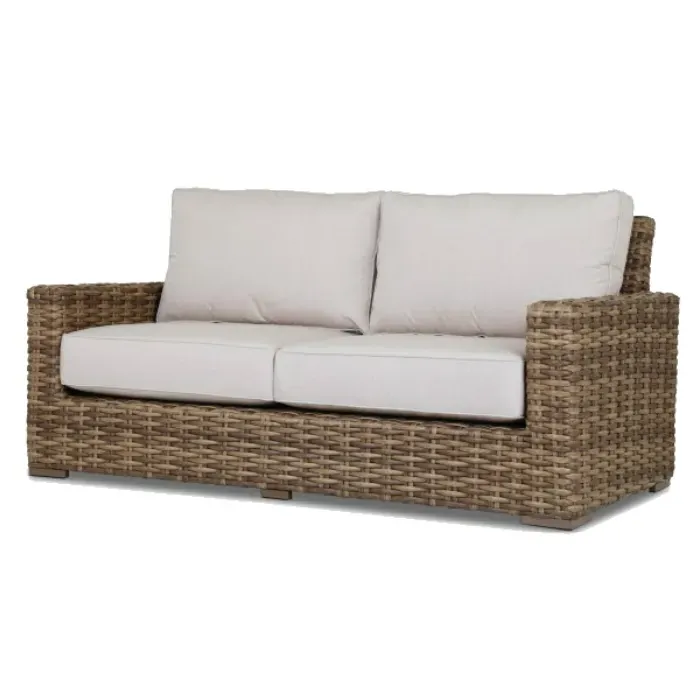 Aria 2-Seater Outdoor Sofa - Brown, Wicker