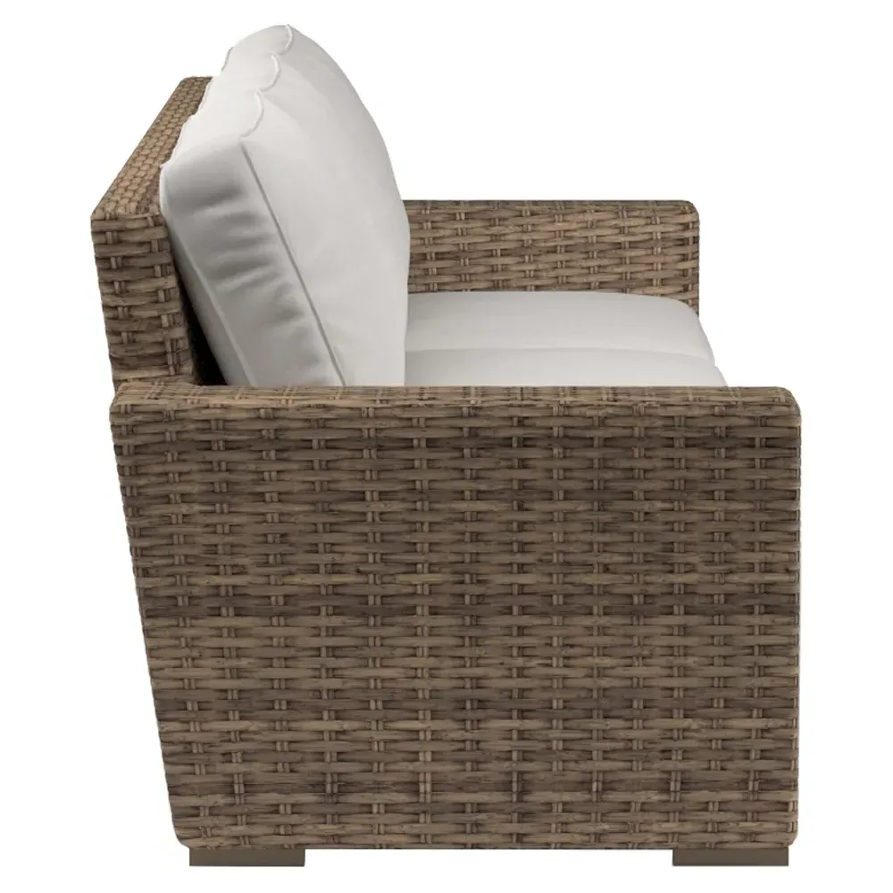 Aria Outdoor Sofa - Brown, Wicker