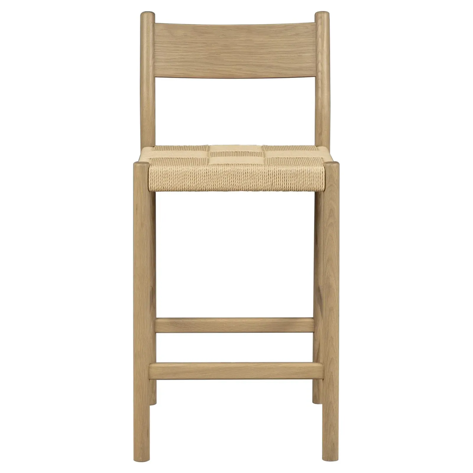 Aria Woven Cord Counter Stool - Natural, Oak