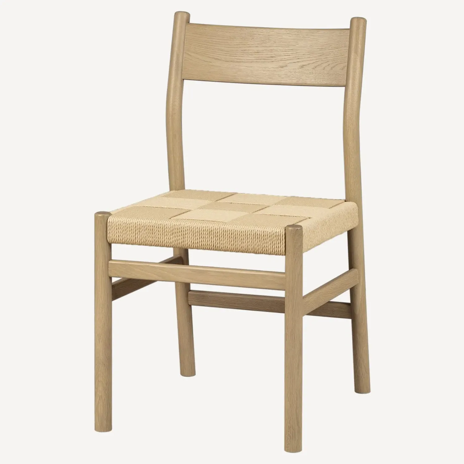 Aria Woven Cord Dining Chair Set of 2 - Natural, Oak
