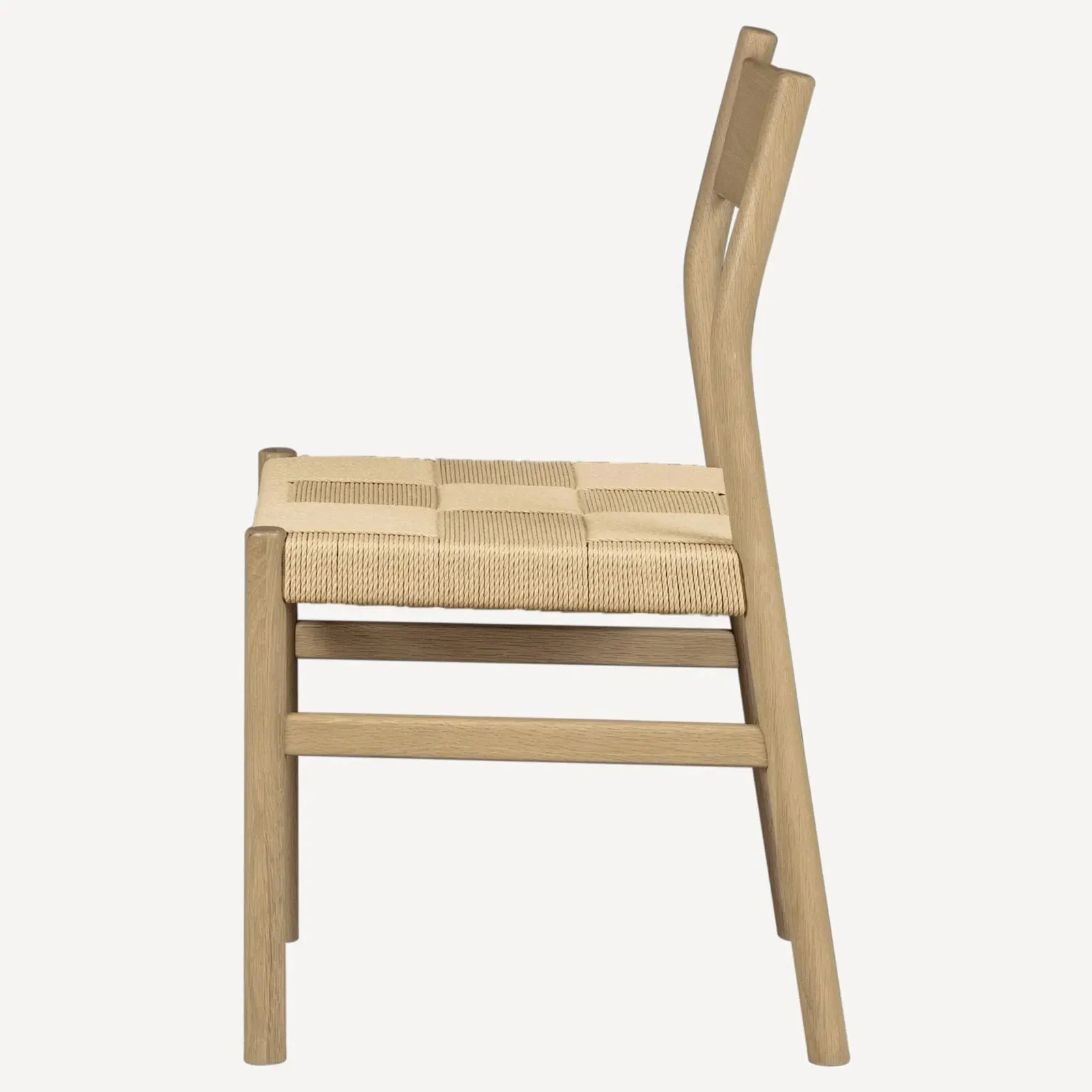 Aria Woven Cord Dining Chair Set of 2 - Natural, Oak