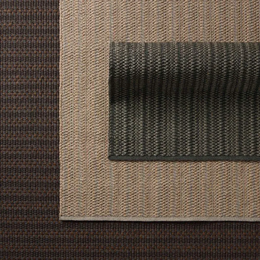 Arian Striped Indoor Outdoor Rug - Brown, Polypropylene