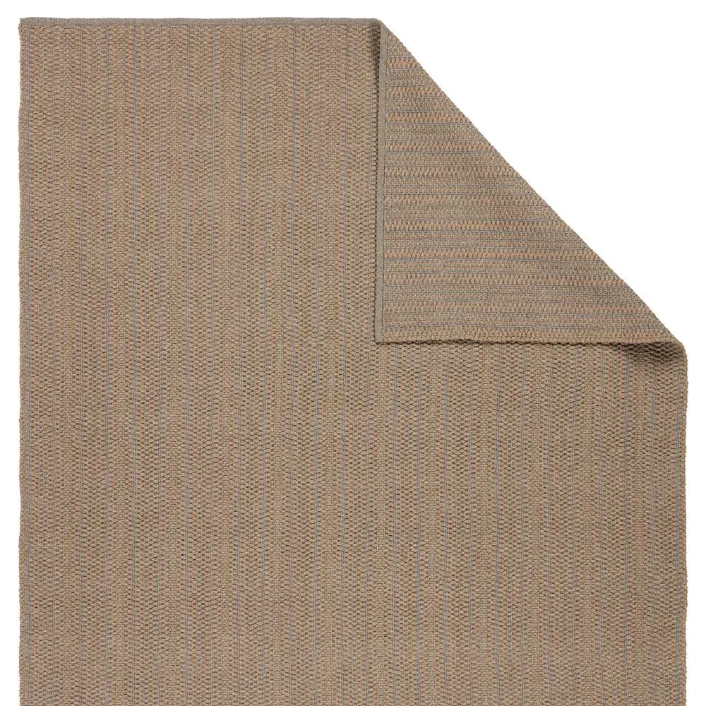 Arian Striped Indoor Outdoor Rug - Tan, Polypropylene