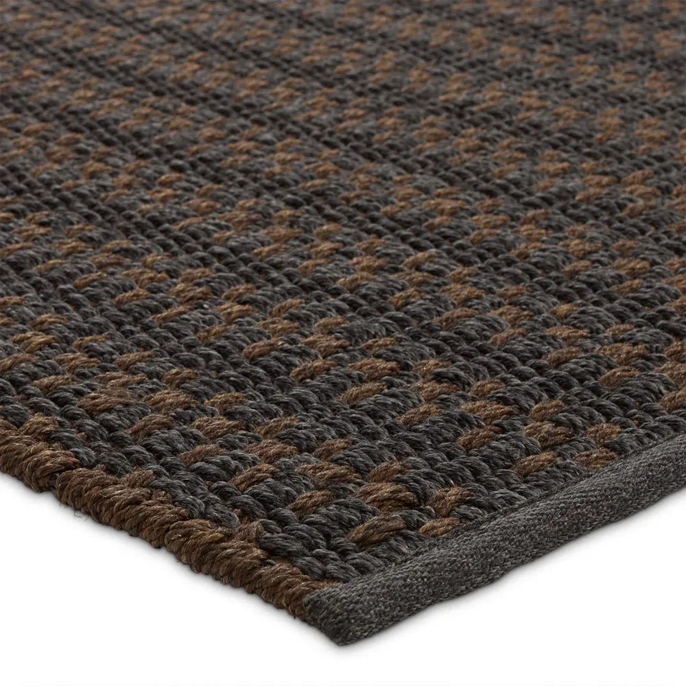 Arian Striped Indoor Outdoor Runner Rug - Brown, Polypropylene