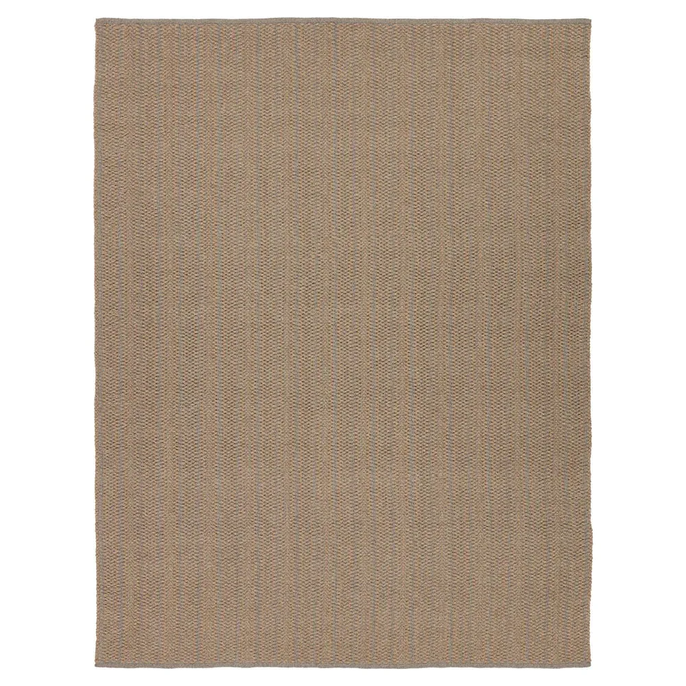 Arian Striped Indoor Outdoor Runner Rug - Tan, Polypropylene