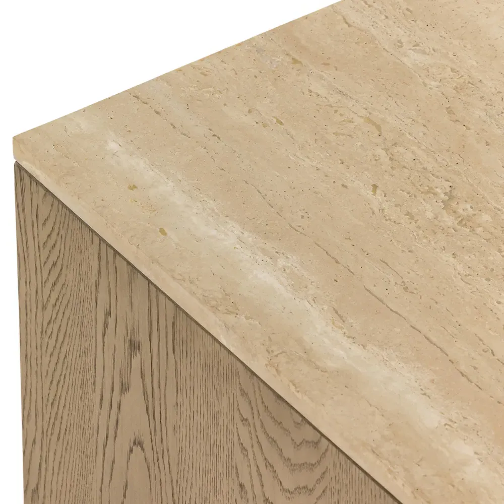 Ariane 2 Drawer Nightstand - Brown, Oak