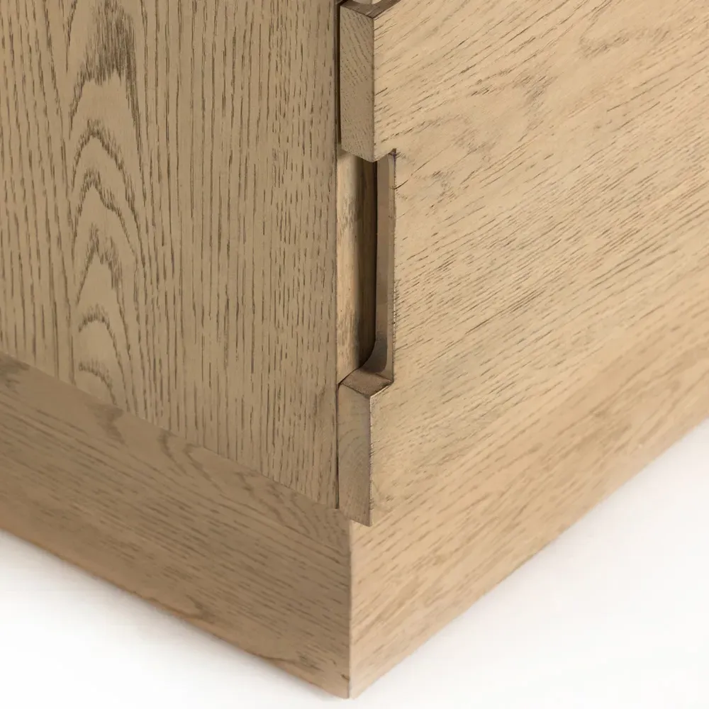 Ariane 2 Drawer Nightstand - Brown, Oak