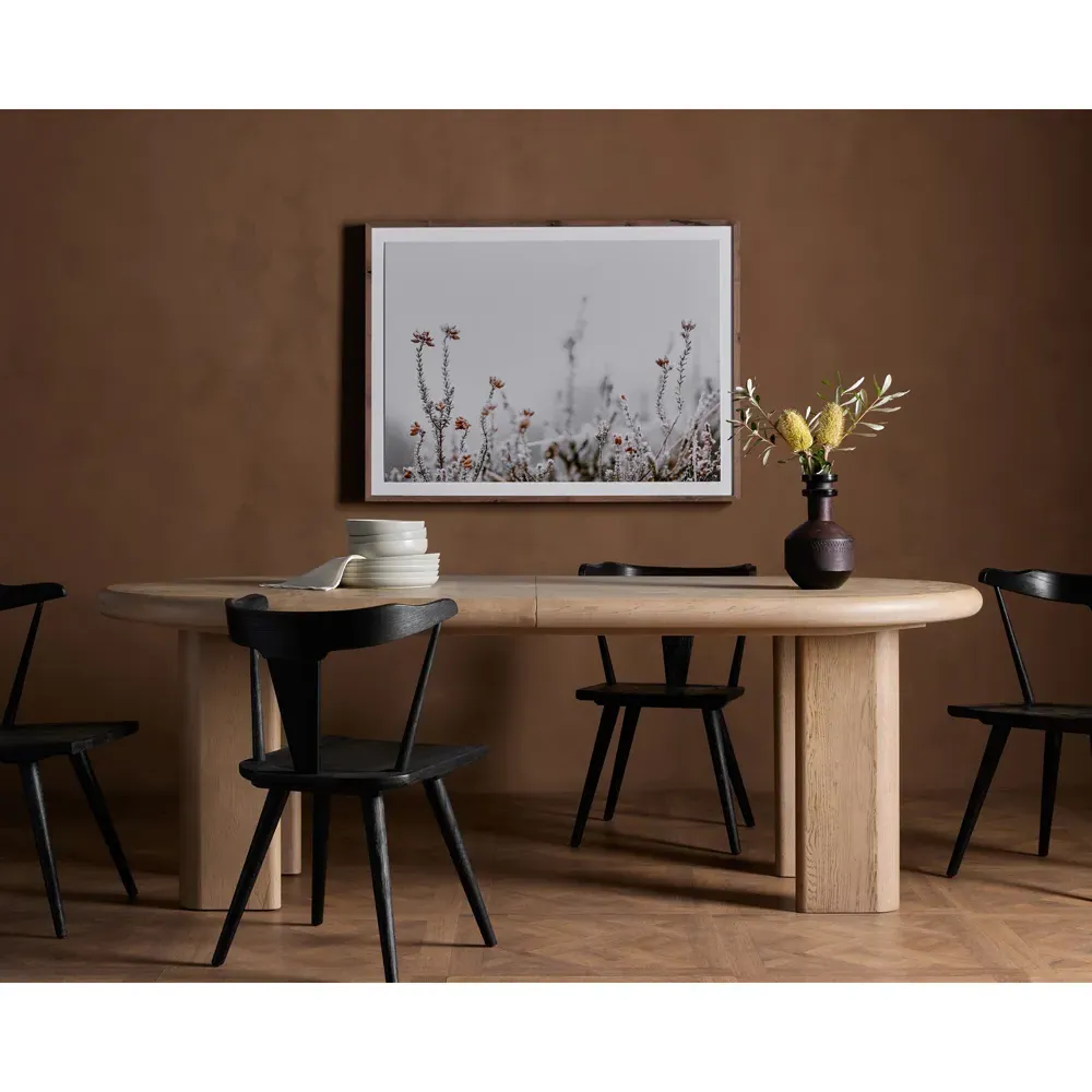 Ariane Oval Extendable Dining Table - Light Oak
