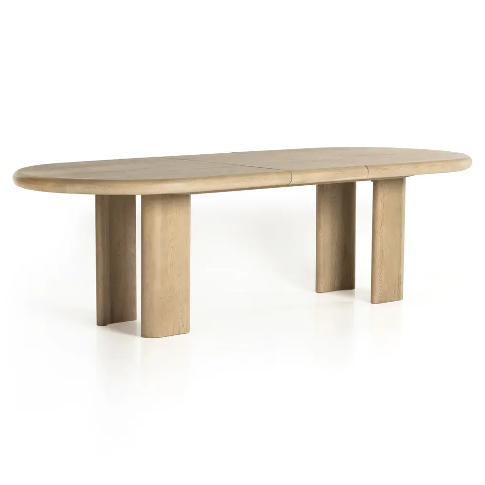 Ariane Oval Extendable Dining Table - Light Oak