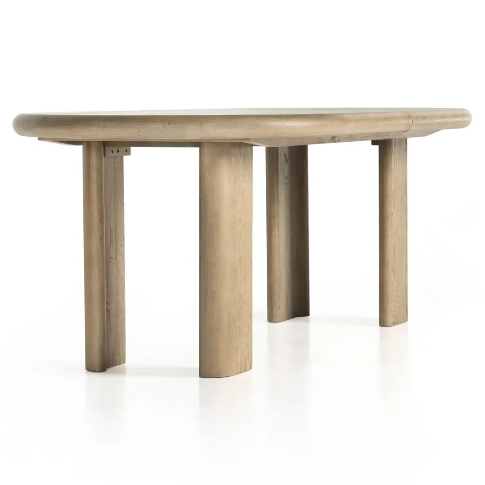 Ariane Oval Extendable Dining Table - Light Oak