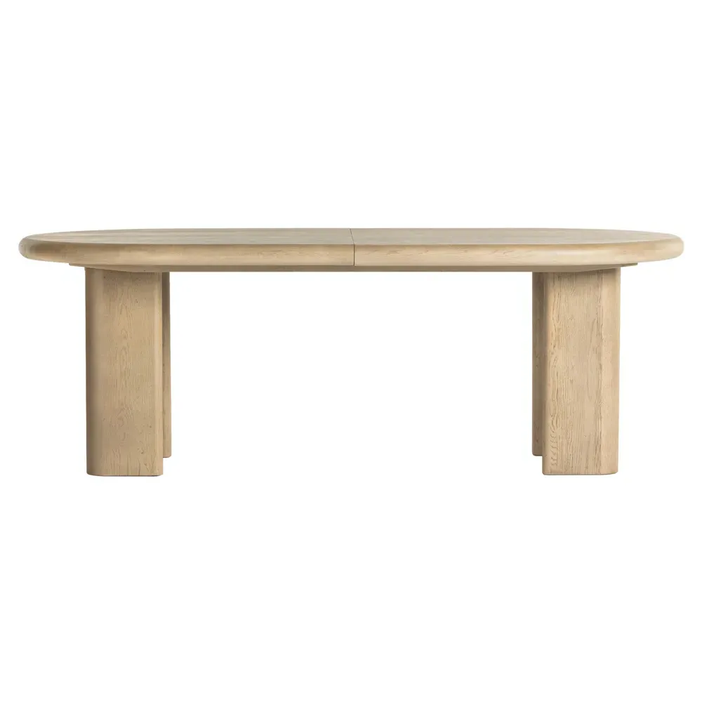 Ariane Oval Extendable Dining Table - Light Oak image