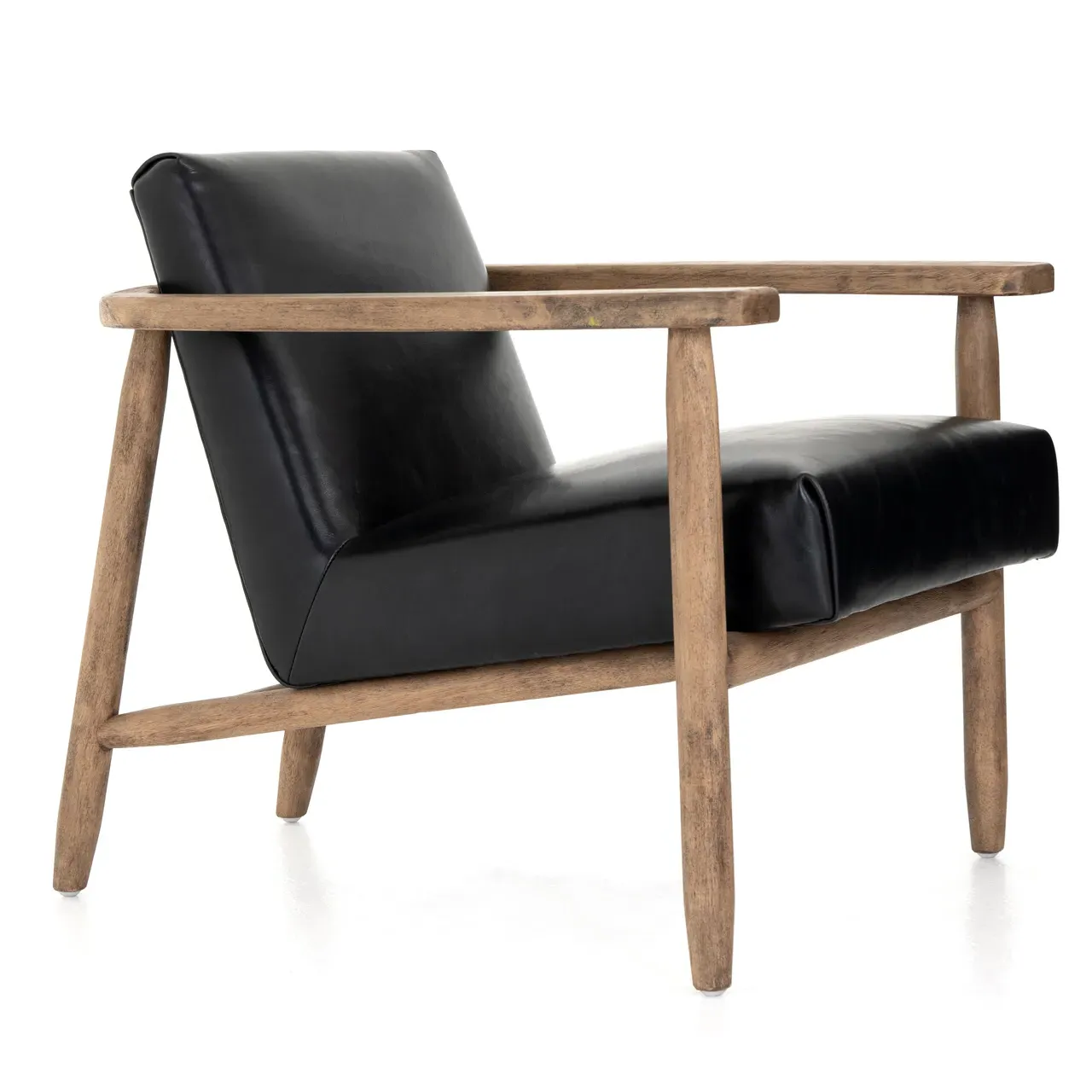 Arianne Occasional Arm Chair - Black, Leather