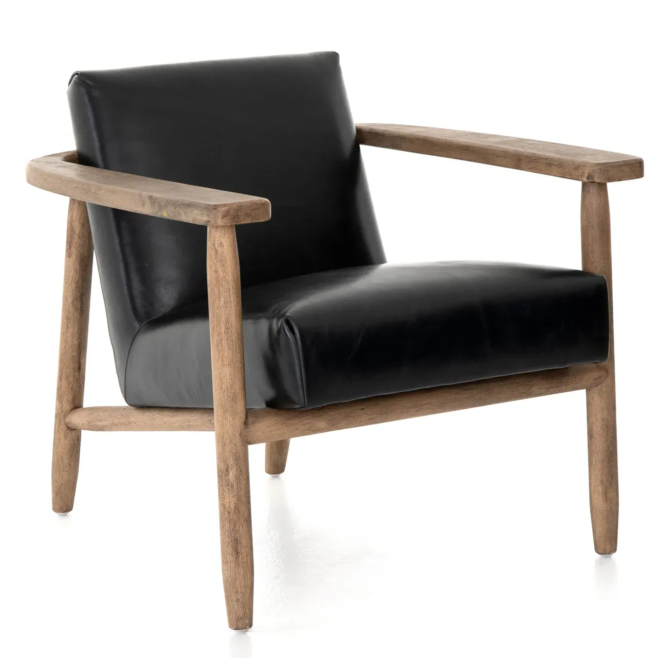 Arianne Occasional Arm Chair - Black, Leather