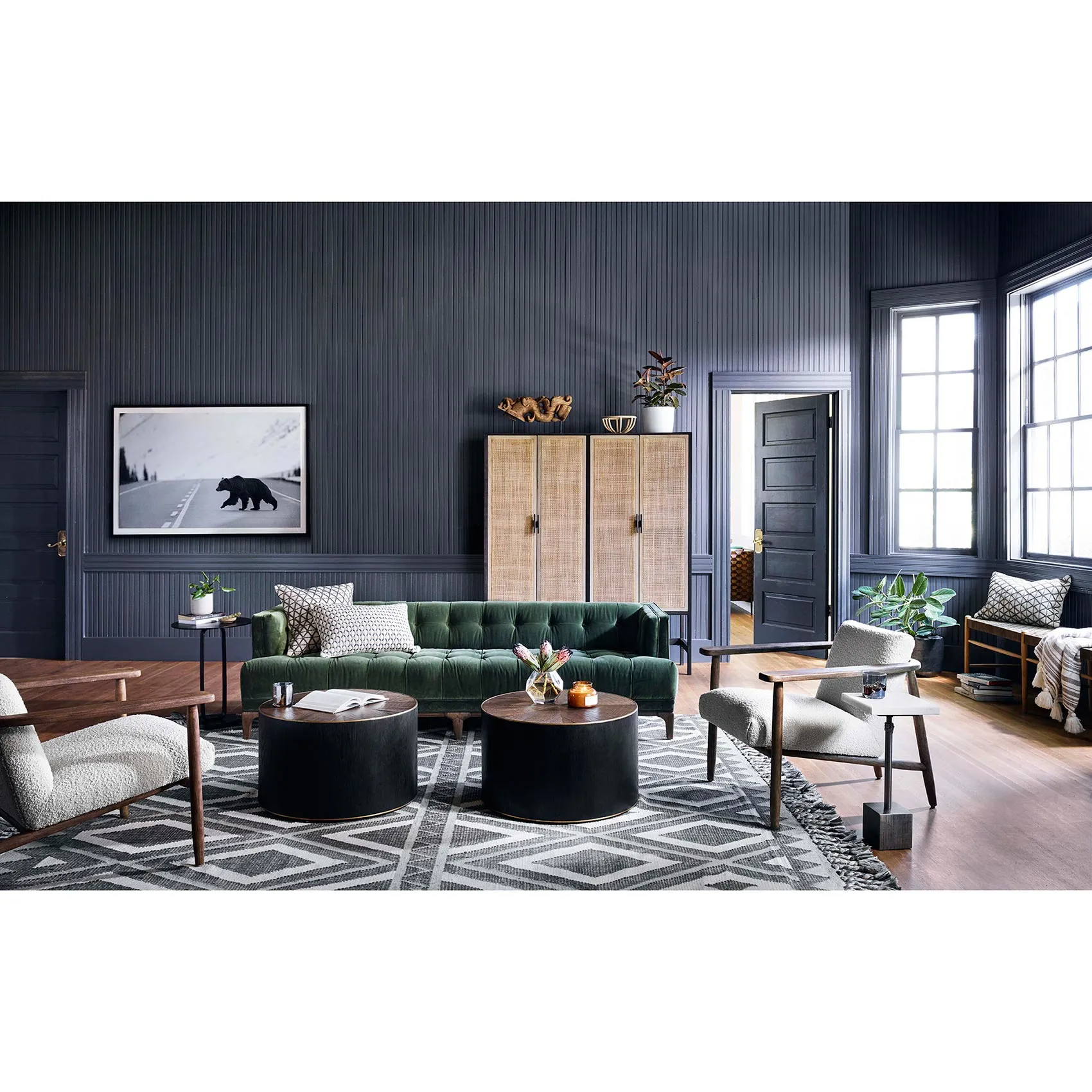 Arianne Occasional Arm Chair - White, Boucle