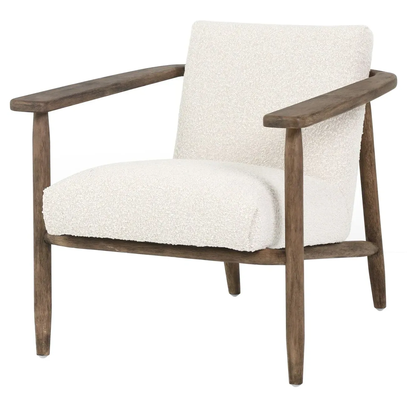 Arianne Occasional Arm Chair - White, Boucle image