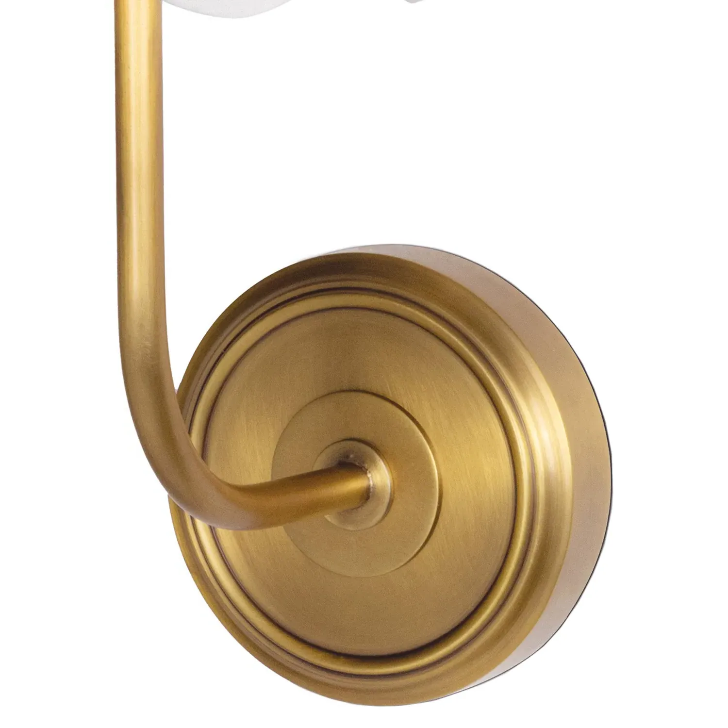 Ariel Armed Wall Sconce - Natural Brass, Steel