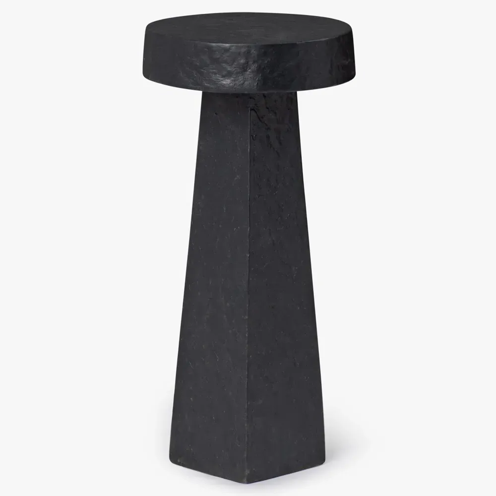 Ariel Drink Table - Black, Fibercement