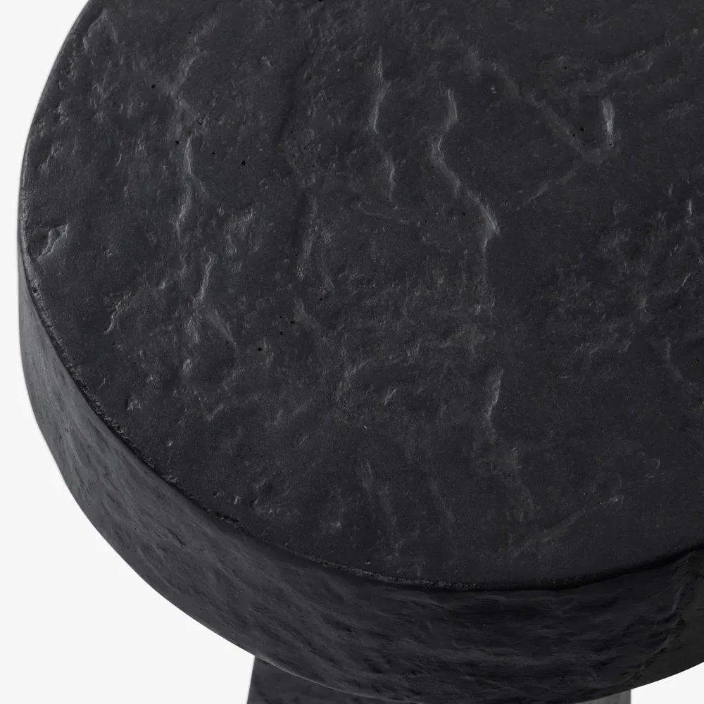 Ariel Drink Table - Black, Fibercement