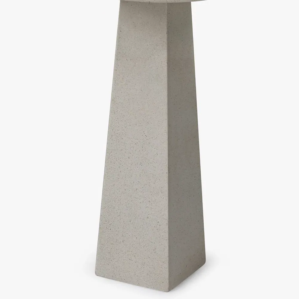 Ariel Drink Table - Off White, Fibercement