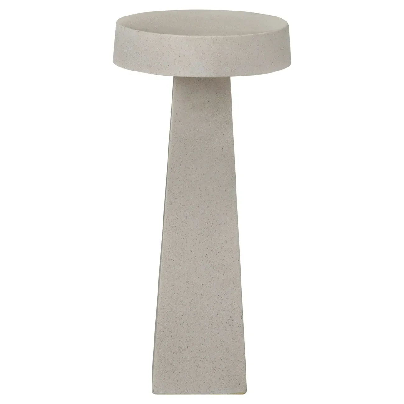 Ariel Drink Table - Off White, Fibercement