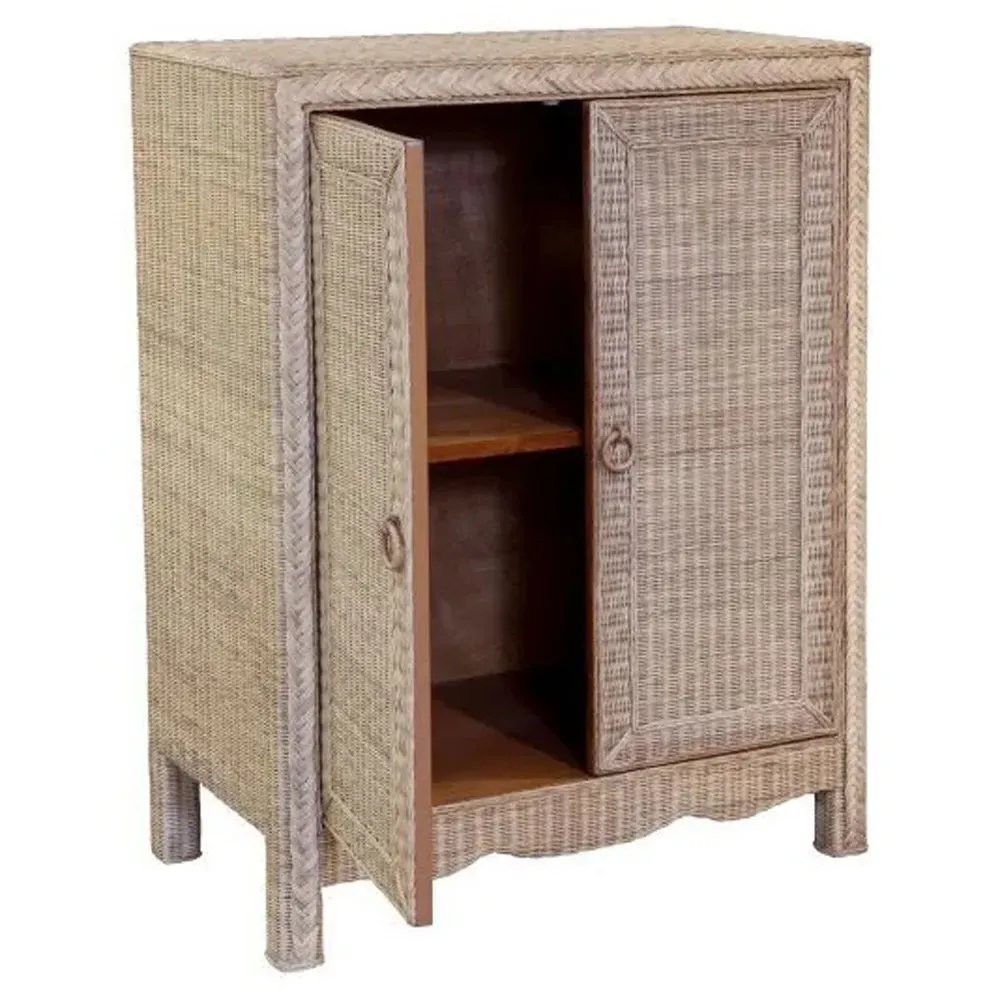 Arieth Rattan Cabinet - Natural