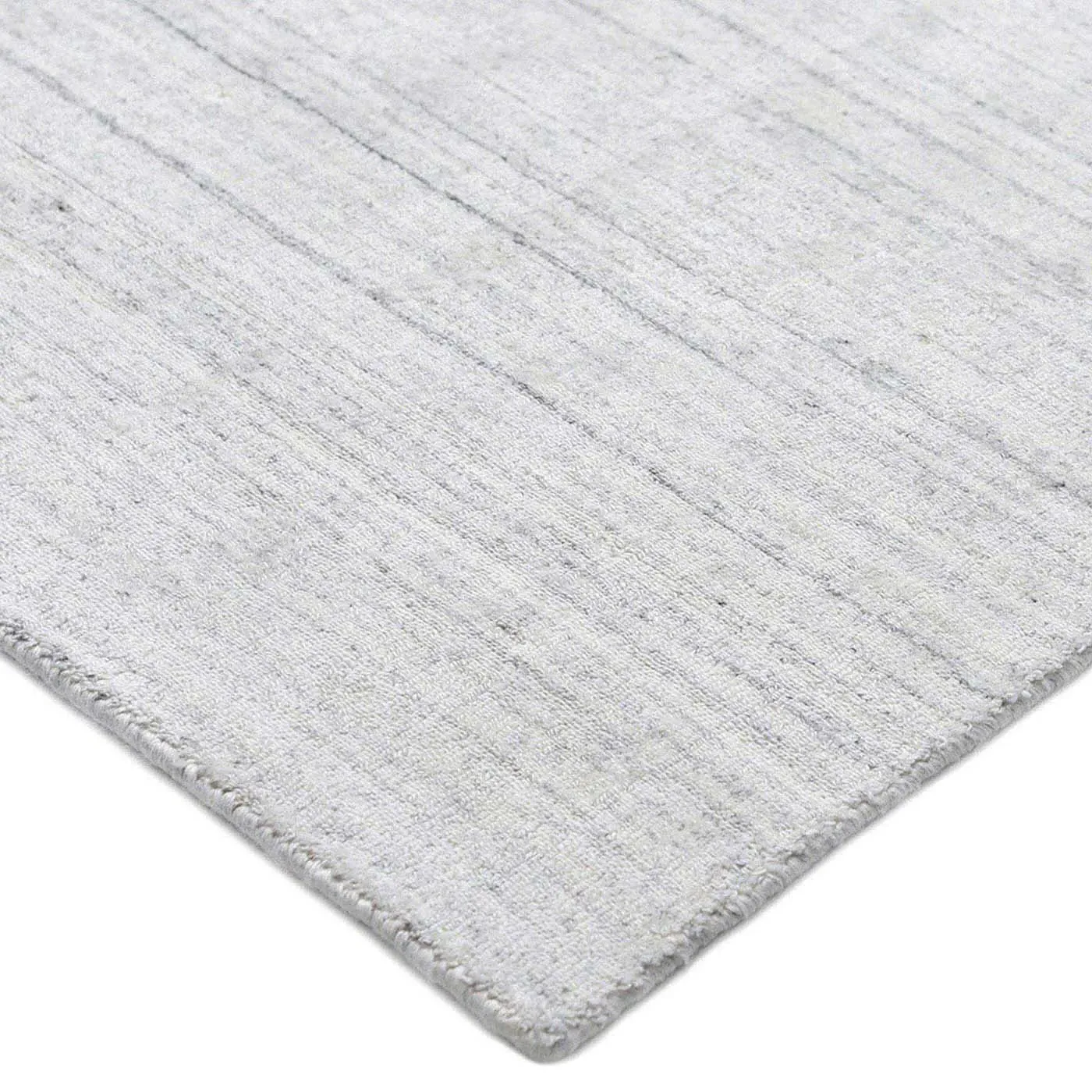 Arisha Solid Rug - White, Wool
