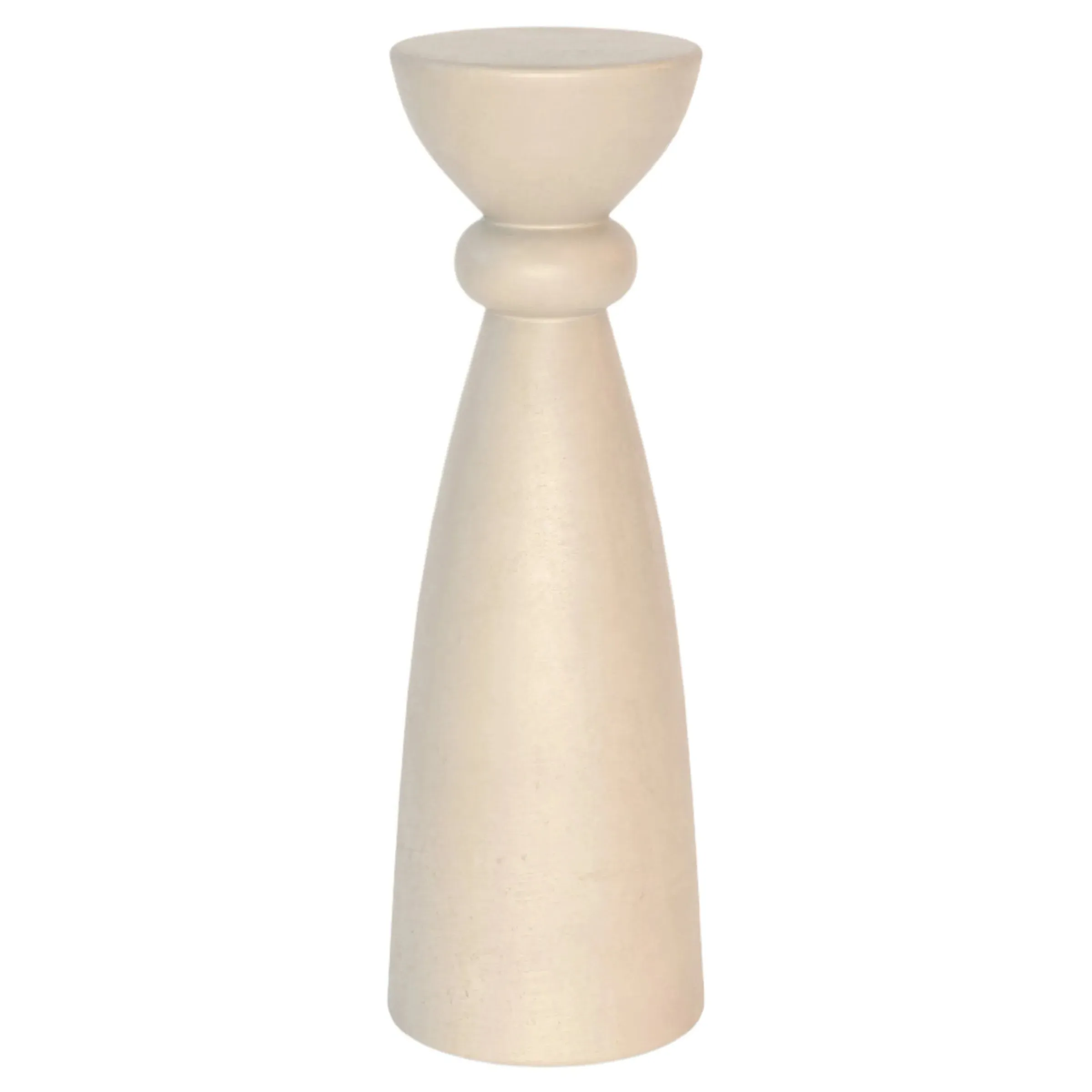Arlen Round Pedestal Drink Table - Beige, Concrete image