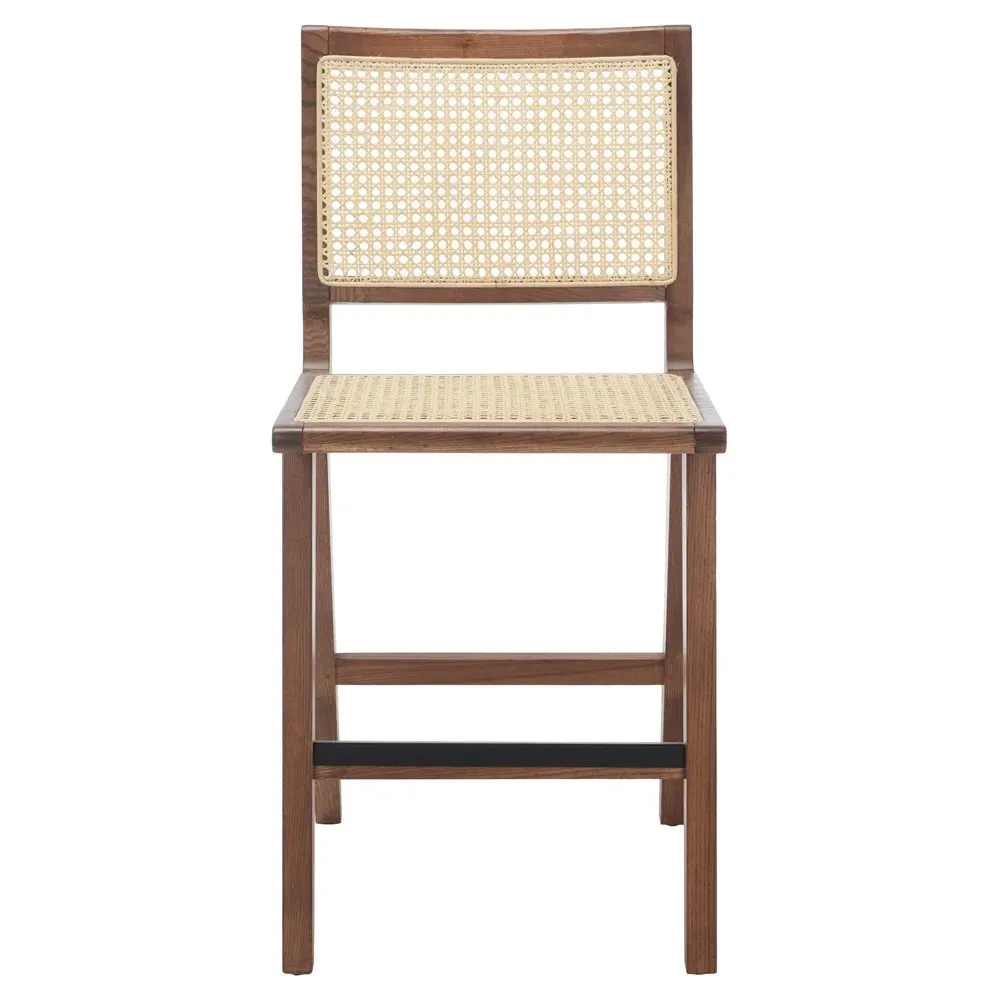 Arlene Counter Stool - Brown, Rattan