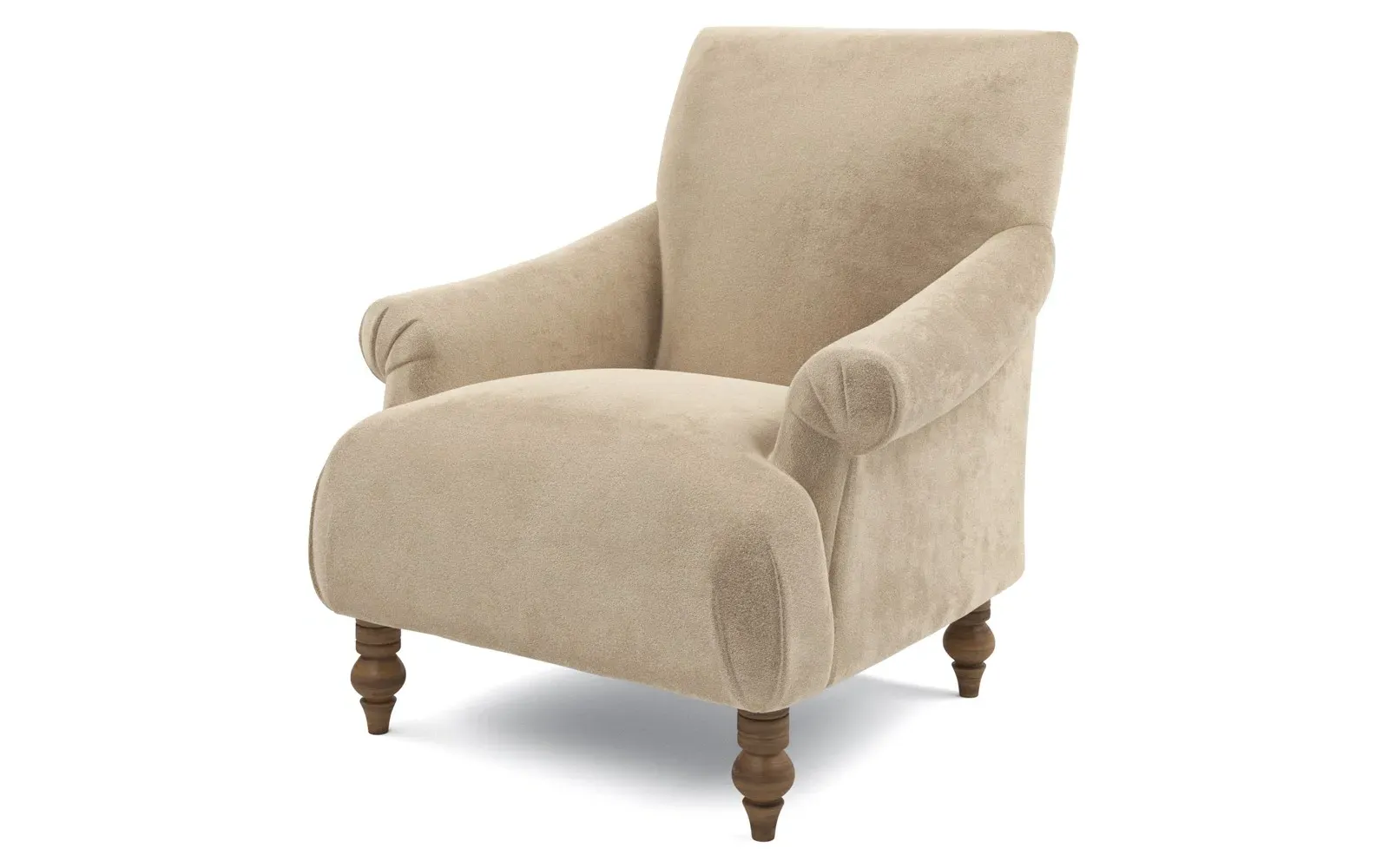 Arlette Chair - Champagne, Performance Velvet