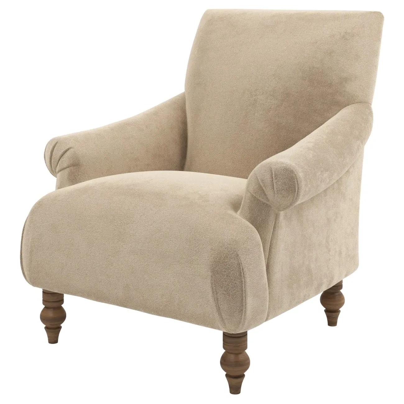 Arlette Chair - Champagne, Performance Velvet