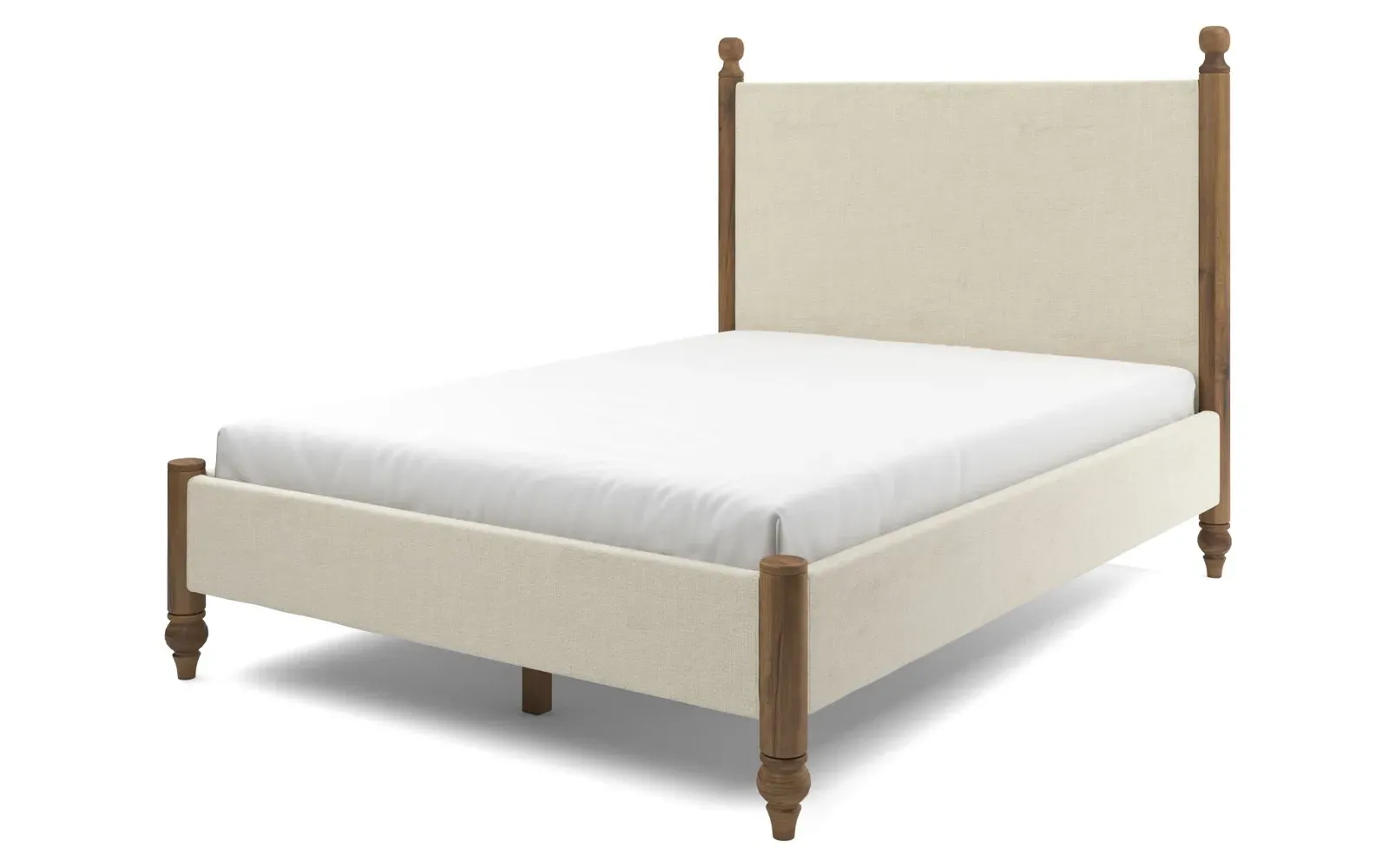 Arlette Full Size Bed Frame - Sea Salt