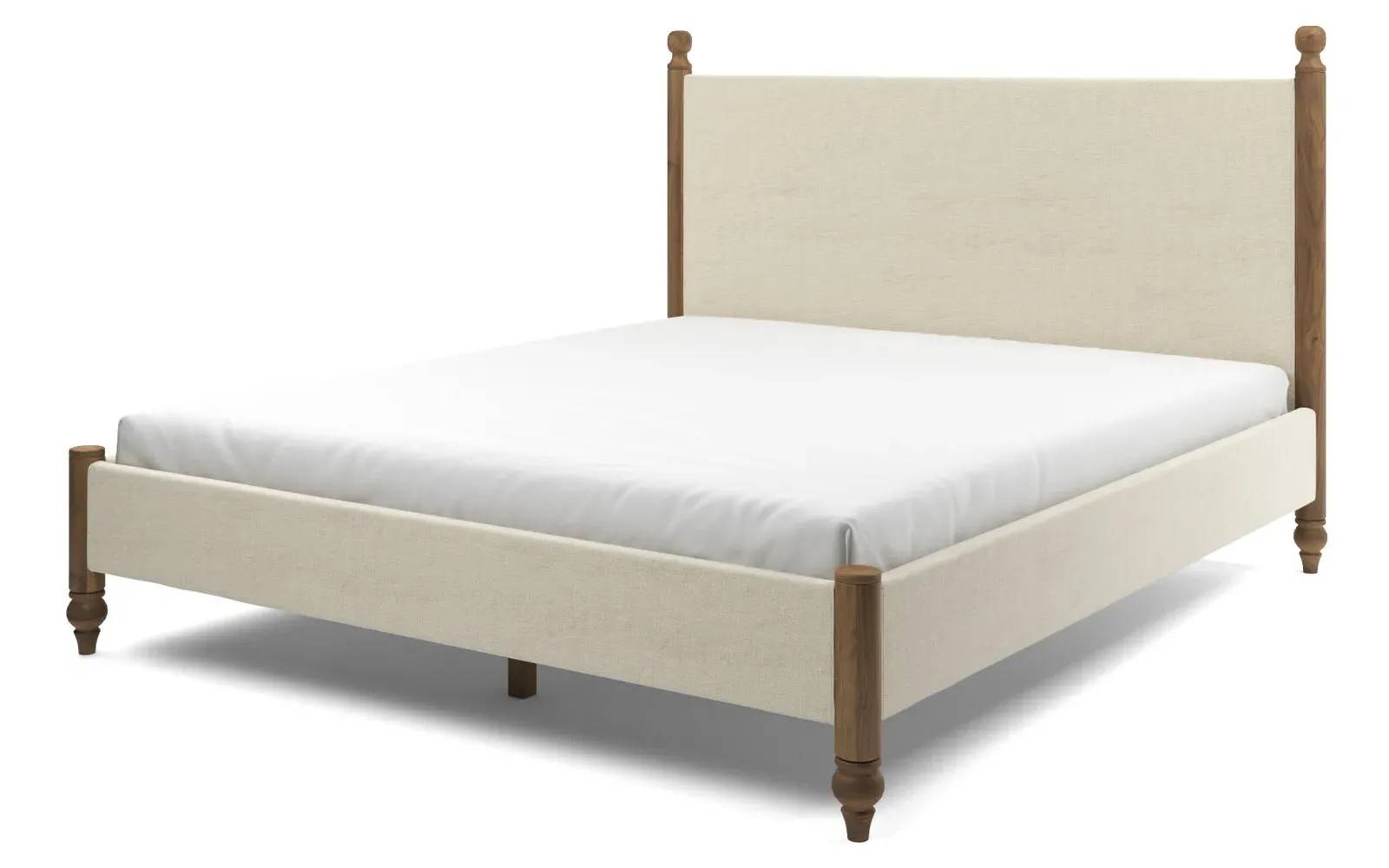 Arlette King Size Bed Frame - Sea Salt