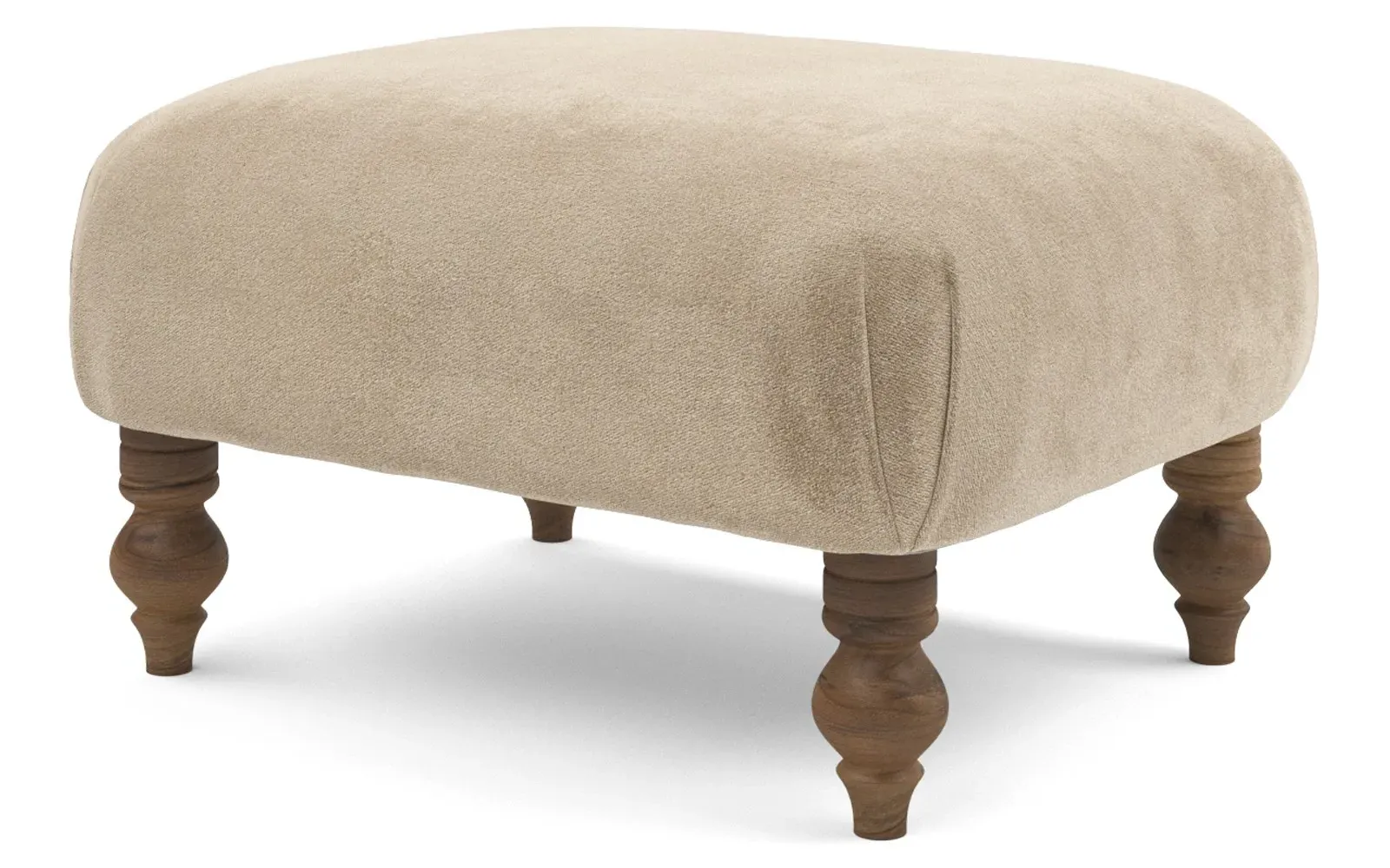 Arlette Ottoman - Champagne, Performance Velvet