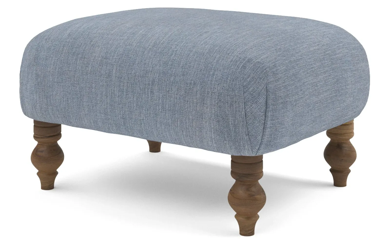 Arlette Performance Ottoman - Nantucket Blue