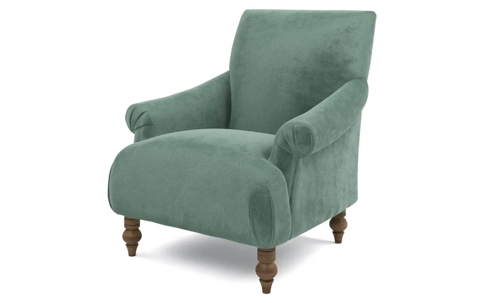 Arlette Performance Velvet Chair - Stone Pine