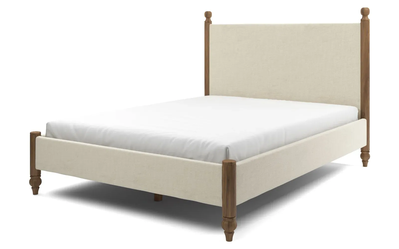 Arlette Queen Size Bed Frame - Sea Salt