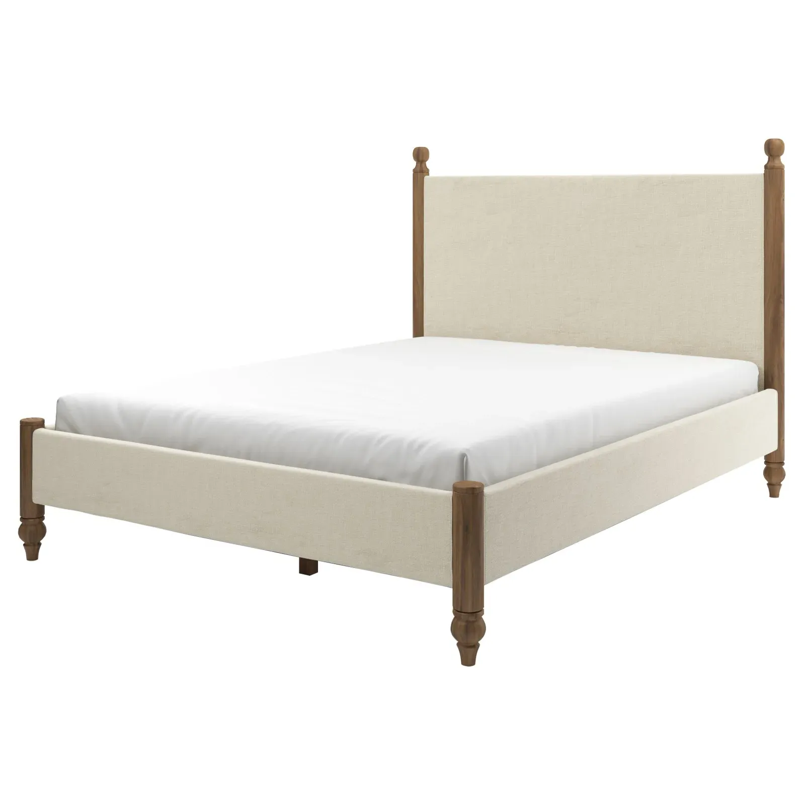 Arlette Queen Size Bed Frame - Sea Salt