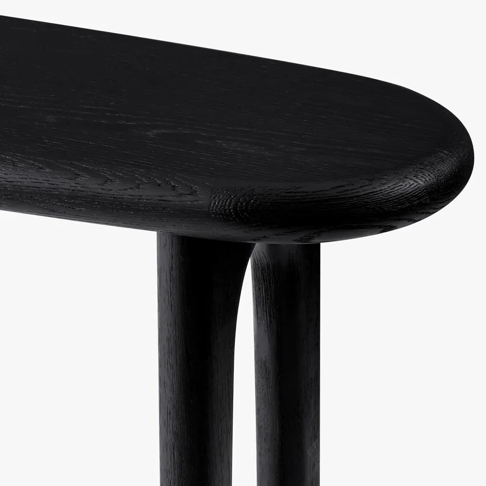 Arley Console Table - Black, Oak