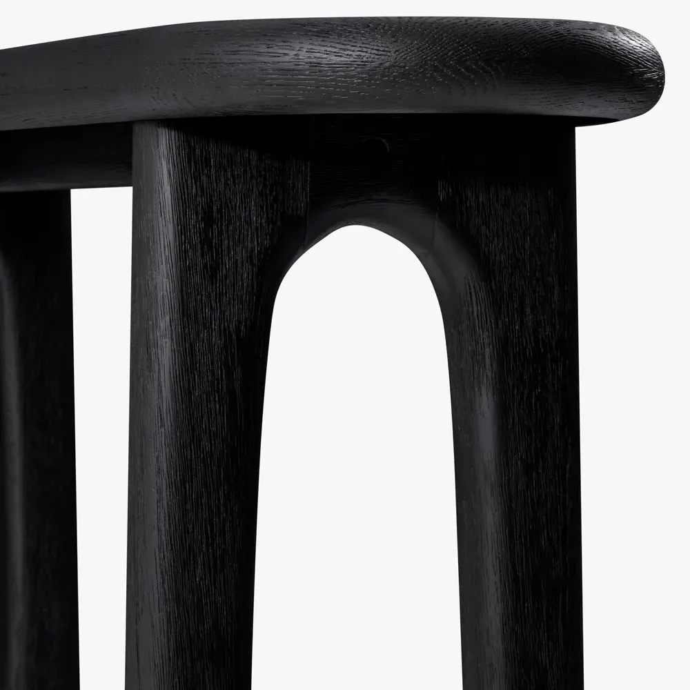 Arley Console Table - Black, Oak