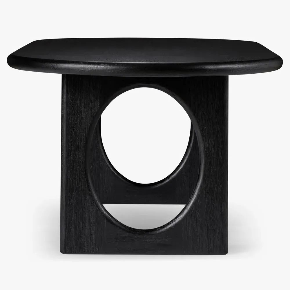 Arley Oval Dining Table - Black, Oak