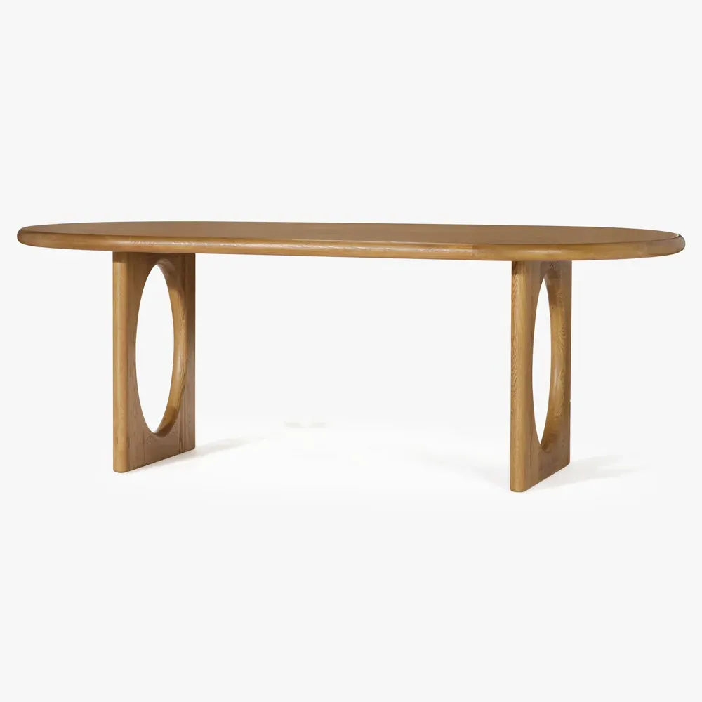 Arley Oval Dining Table - Natural, Oak